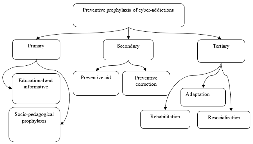 Scheme of preventive prophylactic of cyber-addictions